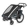 Carucior multisport dublu Thule Chariot Cross 2, Dark Slate