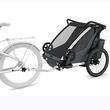 Carucior multisport dublu Thule Chariot Cross 2, Dark Slate