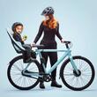 Scaun pentru copii, cu montare pe bicicleta in spate - Thule Yepp 2 Maxi Frame mounted, Alaska Blue