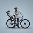 Scaun pentru copii, cu montare pe bicicleta in spate - Thule Yepp Nexxt 2 Maxi Aquamarine Blue