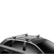 Bare transversale Thule Evo Raised Rail Profesional pentru VOLKSWAGEN Taigo 5 usi SUV, model 2022 - prezent, Sistem cu prindere pe bare longitudinale