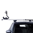 Bare transversale Thule Evo Raised Rail Slidebar pentru VOLKSWAGEN Taigo 5 usi SUV, model 2022 - prezent, Sistem cu prindere pe bare longitudinale