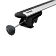 Bare transversale Thule Evo Raised Rail Slidebar pentru MERCEDES-BENZ GLS (X167) 5 usi SUV, model 2020 - prezent, Sistem cu prindere pe bare longitudinale