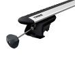 Bare transversale Thule Evo Raised Rail Wingbar Evo pentru VOLKSWAGEN Taigo 5 usi SUV, model 2022 - prezent, Sistem cu prindere pe bare longitudinale