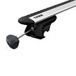 Bare transversale Thule Evo Raised Rail Wingbar Evo Black pentru SKODA Yeti 5 usi SUV, model 2009 - prezent, Sistem cu prindere pe bare longitudinale