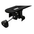 Bare transversale Thule Evo Fixpoint Wingbar Evo Black pentru VW Multivan, 4 usi MPV, (T7) model 2022 - prezent, Sistem cu prindere in puncte fixe