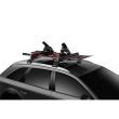 Suport 6 perechi schiuri Thule SnowPack Black 7326 cu prindere pe bare transversale rectangulare