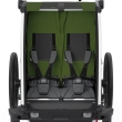 Carucior multisport, Thule Chariot Cab 2, Verde, pentru 2 copii