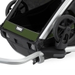 Carucior multisport, Thule Chariot Cab 2, Verde, pentru 2 copii