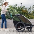 Carucior multisport, Thule Chariot Cab 2, Verde, pentru 2 copii