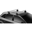 Bare transversale Thule Evo Clamp Profesional pentru NISSAN Leaf, 5 usi Hatchback, model 2010 - 2017, Sistem cu prindere pe plafon normal