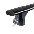 Bare transversale din aluminiu CRUZ Airo Dark T108, 925-771, pentru Toyota Yaris (IV/XP210) 5d Hatchback (2020 -> prezent), Sistem cu prindere pe plafon normal
