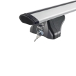 Sistem de 2 bare transversale aluminiu CRUZ 925-705 Airo FIX 128 pentru Citroen Berlingo Multispace M (III - railing) (2018-->) cu bare longitudinale