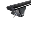 Sistem de 2 bare transversale aluminiu CRUZ 925-715 Airo FIX Dark 128 pentru Citroen Berlingo Multispace M (III - railing) (2018-->) cu bare longitudinale