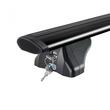 Bare transversale din aluminiu CRUZ Airo FIX Dark 118, 925-713, pentru Omoda 5, 5 usi (I - integrated railing) (2024-->), Sistem cu prindere pe bare longitudinale integrate