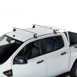 Bare transversale din aluminiu CRUZ Alu Cargo T128, 924-845, pentru Toyota Hilux double cab (VIII - standard roof) (2016 ->prezent), Sistem cu prindere pe plafon normal