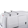 Sistem de 2 bare transversale aluminiu CRUZ 924-092 Alu Cargo AF148 pentru Toyota Hiace LWB high roof (JP/H200) (2004-->2019) cu jgheaburi de ploaie