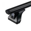 Sistem de 2 bare transversale aluminiu CRUZ 925-101 Alu Cargo Dark AF pentru Fiat Doblo (I-II - with roof flap) (2000-->2010) cu puncte fixe