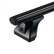 Sistem de 3 bare transversale aluminiu CRUZ 925-098 Alu Cargo Dark AF pentru MAN TGE L5H3 (ELWB/high roof) (2017 -> prezent) cu puncte fixe