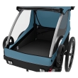Remorca de bicicleta pentru transport copii Thule Courier AEGEAN BLUE 2 locuri