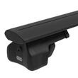 Bare transversale din aluminiu CRUZ Airo Dark 118, 925-813, pentru Alfa Romeo 156 Sportswagon (railing) (2000 -> 2006), Sistem cu prindere pe bare longitudinale