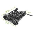 Suport pentru 4 biciclete, Green Valley Discovery 160514-4, cu prindere pe carligul de remorcare, Negru