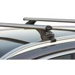 Bare transversale Green Valley EasyOne Quick Aluminiu pentru AUDI A6 Avant, 5 usi Estate, model 2011-2018, Sistem cu prindere pe bare longitudinale integrate