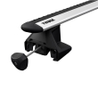 Bare transversale Thule Evo Clamp Slidebar pentru NISSAN Navara (D23), 4 usi DubleCab, model 2015 - prezent, Sistem cu prindere pe plafon normal