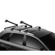 Suport 5 perechi schiuri Thule SnowPack Extender 7325 Gri cu prindere pe bare transversale aluminiu cu profil T