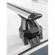 Sistem Bare transversale GV RAPIDO Aluminiu Crossbar Vento negre pentru Abarth 500 3 usi Hatchback, model 2007 - prezent, Sistem cu prindere pe plafon normal