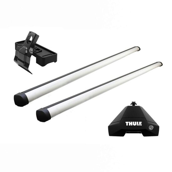 Bare transversale Thule Evo Clamp Profesional pentru HYUNDAI Accent 5 usi Hatchback, model 2018 - prezent, Sistem cu prindere pe plafon normal