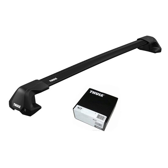 Bare transversale Thule Edge Clamp Wingbar Edge Black pentru HYUNDAI Accent 5 usi Hatchback, model 2018 - prezent, Sistem cu prindere pe plafon normal