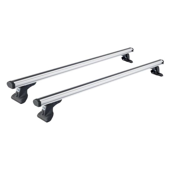 Sistem de 2 bare transversale aluminiu CRUZ 924-090 Alu Cargo AF128 pentru Fiat Qubo 5d (III) (2009--> 2017) cu puncte fixe