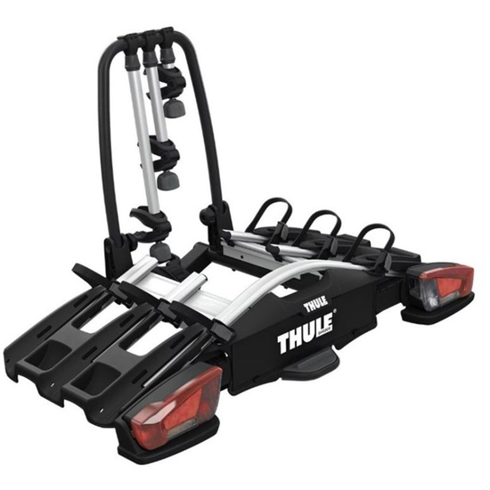 Suport 3 biciclete Thule VeloCompact F cu prindere pe carligul de remorcare de tip FIX4BIKE
