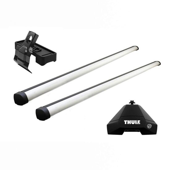Bare transversale Thule Evo Clamp Profesional pentru SKODA Fabia (PJ) 5 usi Hatchback, model 2022 - prezent, Sistem cu prindere pe plafon normal