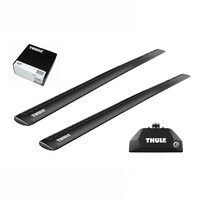 Bare transversale Thule Evo Flush Rail Wingbar Evo Black pentru AIWAYS U5 5 usi SUV, model 2019 - prezent, Sistem cu prindere pe bare longitudinale integrate