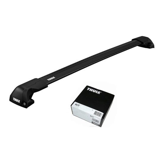 Bare transversale Thule Evo Flush Rail Wingbar Edge Black pentru JEEP Grand Cherokee (WL) 5 usi SUV, model 2022 - prezent, Sistem cu prindere pe bare longitudinale integrate