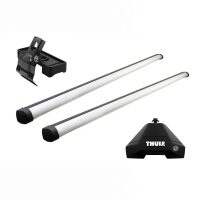 Bare transversale Thule Evo Clamp Profesional pentru KIA Rio, 4 usi Sedan, model 2012 - 2017, Sistem cu prindere pe plafon normal