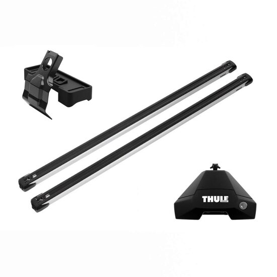 Bare transversale Thule Evo Clamp Slidebar pentru NISSAN Navara (D23), 2 usi King Cab, model 2015 - prezent, Sistem cu prindere pe plafon normal