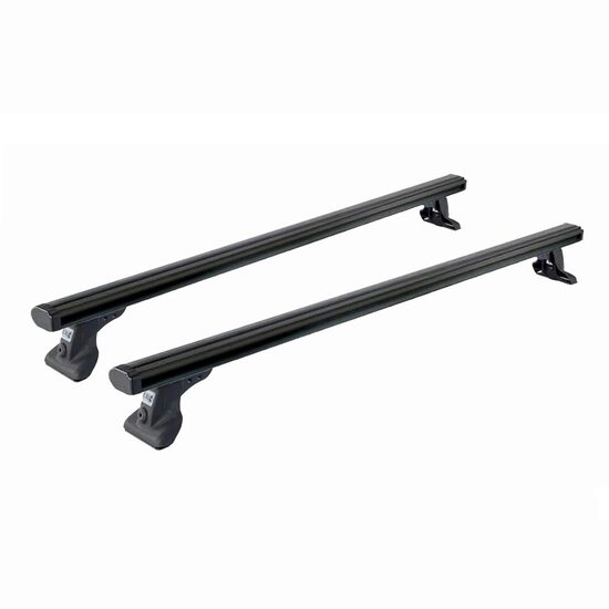 Sistem de 2 bare transversale aluminiu CRUZ 925-091 Alu Cargo Dark AF138 pentru Nissan Interstar L4H2 (II) Van (2022 -> prezent), Sistem cu prindere pe plafon normal
