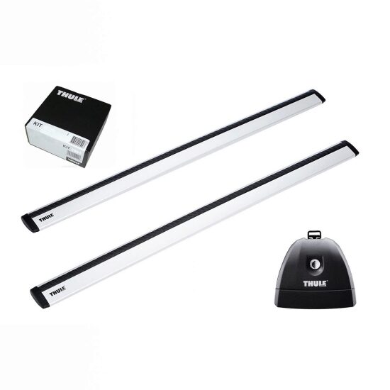 Bare transversale Thule Rapid System Wingbar Evo pentru RENAULT Clio III, 3 usi Hatchback, model 2005-2012, Sistem cu prindere in puncte fixe