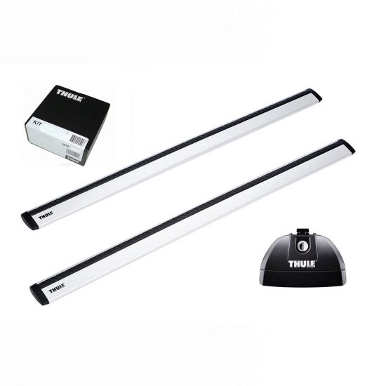 Bare transversale Thule Rapid System Wingbar Evo pentru ALFA ROMEO Stelvio 5 usi SUV model 2017 - prezent, Sistem cu prindere pe bare longitudinale integrate