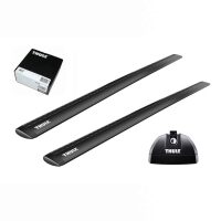 Bare transversale Thule Rapid System Wingbar Evo Black pentru JEEP Compass, 5 usi SUV, model 2011-2016, Sistem cu prindere in puncte fixe