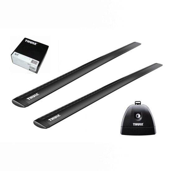 Bare transversale Thule Rapid System Wingbar Evo Black pentru PEUGEOT Partner, 4 usi Van, model 2008- , Sistem cu prindere in puncte fixe