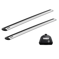 Bare transversale Thule Evo Raised Rail Wingbar Evo pentru NISSAN Qashqai 5 usi SUV, model 2007-2013, Sistem cu prindere pe bare longitudinale