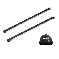 Bare transversale Thule Evo Raised Rail Slidebar pentru OPEL Kadett 5 usi Estate, model 1985-1991, Sistem cu prindere pe bare longitudinale