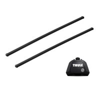 Bare transversale Thule Evo Raised Rail Squarebar pentru SAAB 9-3 SportCombi 5 usi Estate, model 2005-2012, Sistem cu prindere pe bare longitudinale