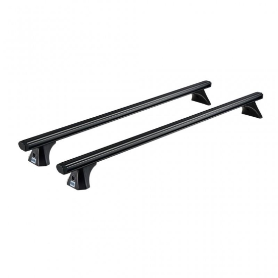 Bare transversale din aluminiu CRUZ Alu Cargo Dark T128, 924-844, pentru Toyota Hilux double cab (VII - standard roof) (2005 -> 2016), Sistem cu prindere pe plafon normal