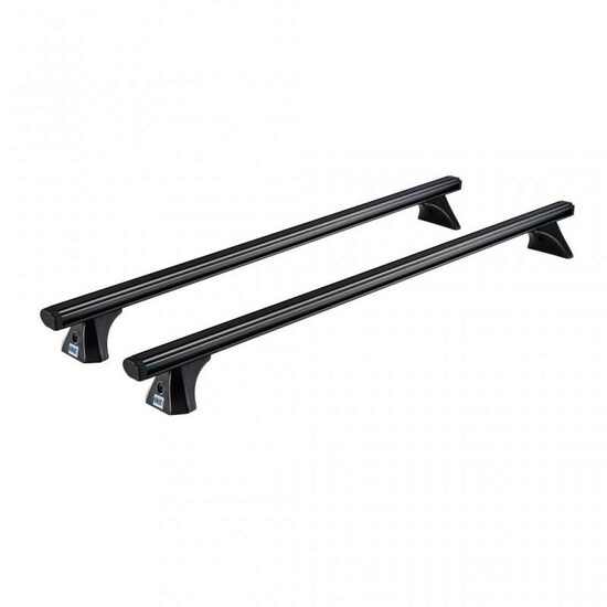Bare transversale din aluminiu CRUZ Alu Cargo Dark X118, 924-854, pentru Volkswagen Amarok double cab (fixpoint) (2010 -> 2016) (2016 ->prezent), Sistem cu prindere in puncte fixe