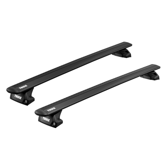 Bare transversale Thule Evo Flush Rail Wingbar Evo Black pentru TOYOTA Yaris Cross 5 usi SUV, 2021 - prezent, Sistem cu prindere pe bare longitudinale integrate
